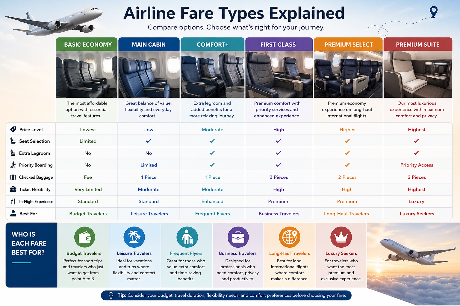 Delta Airline Fare Types Explained