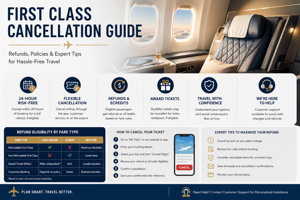 Delta Airline First Class Cancellation: Ultimate Cancellation Manual