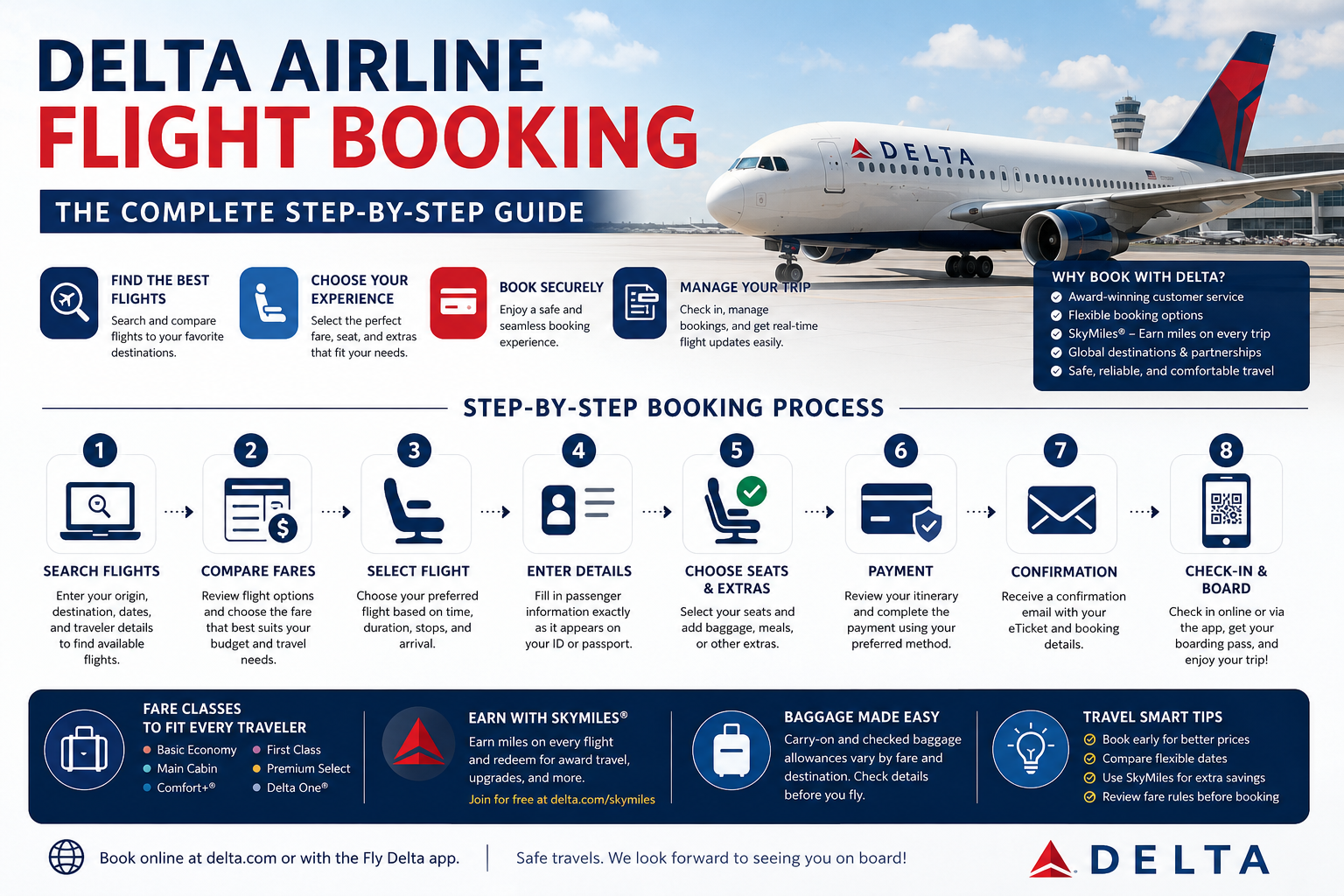 Delta Airline Flight Booking Guide: Step-by-Step Instructions