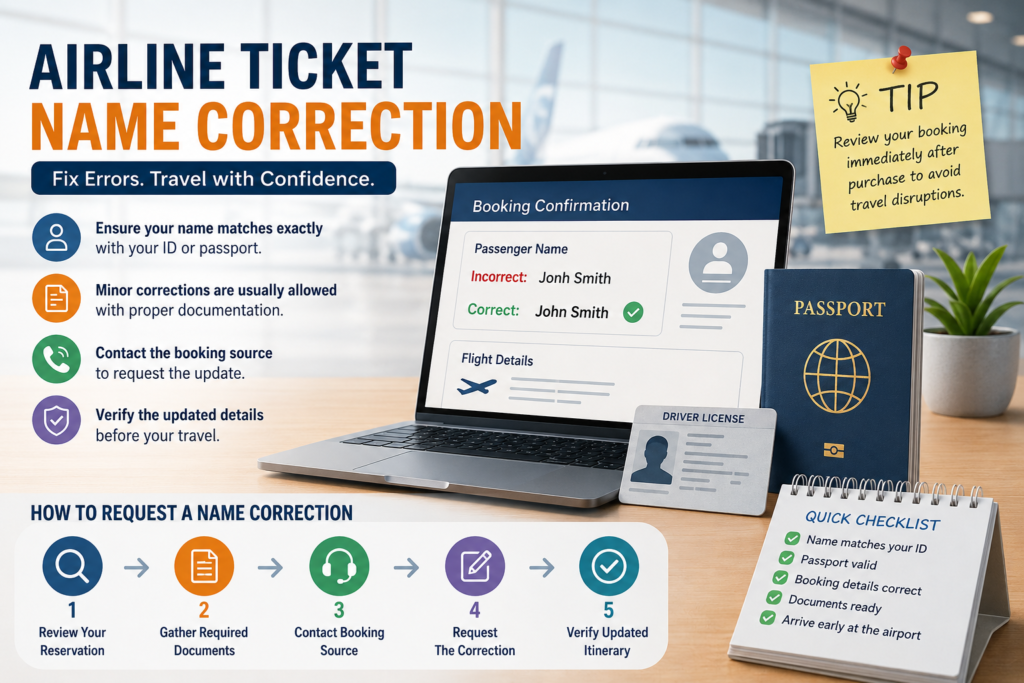 How Do You Make Delta Airline Name Correction Quickly and Correctly?