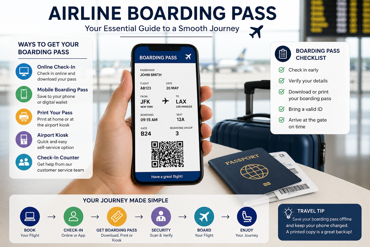 Delta Airline boarding pass guide
