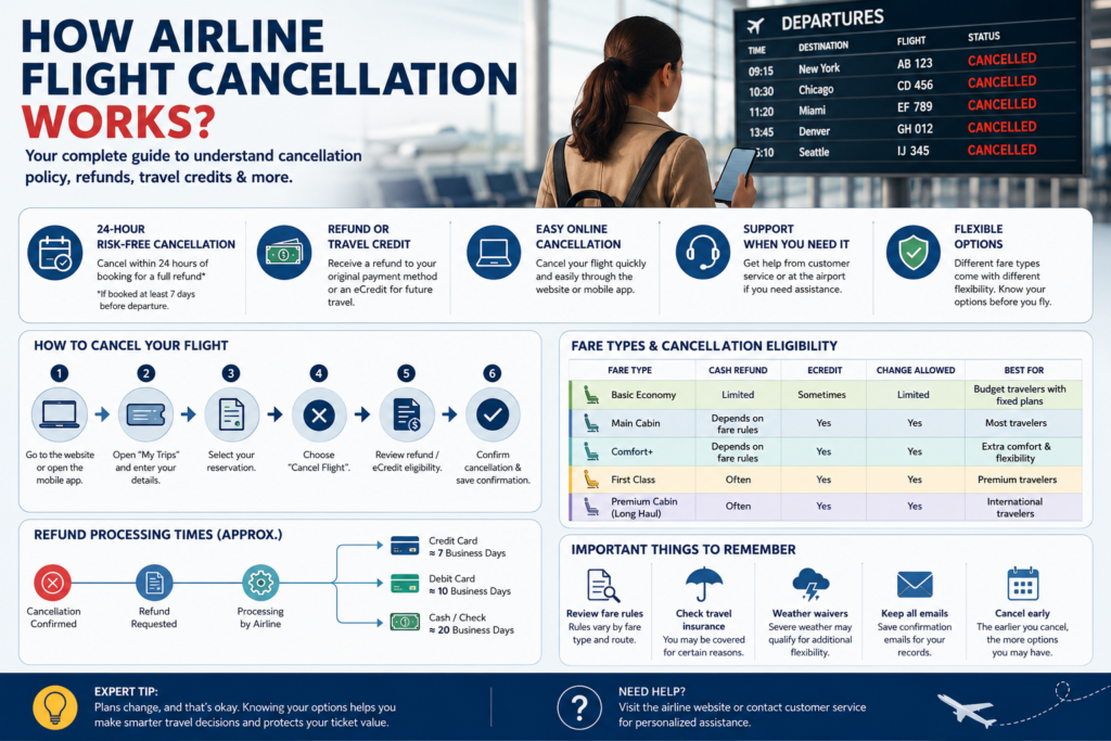 Delta Airlines Flight Cancellation Made Simple: Refunds, Credits & Rebooking Explained