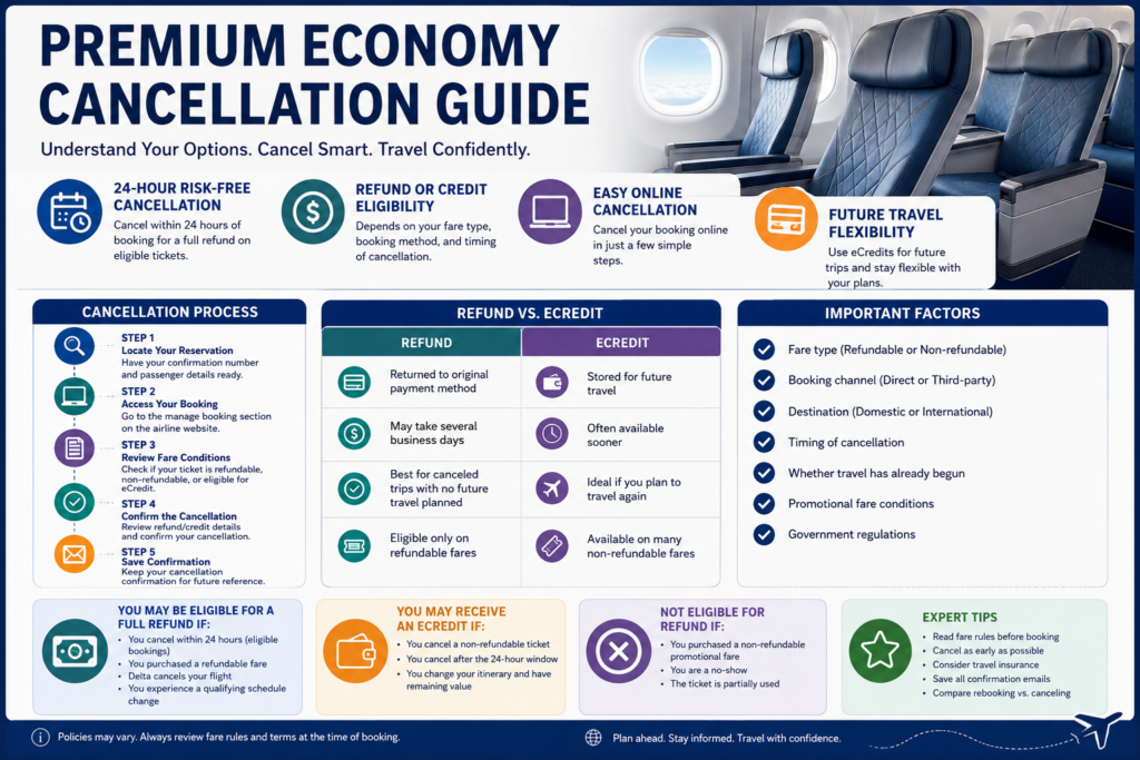 Delta Airlines Premium Economy Cancellation Expert Tips